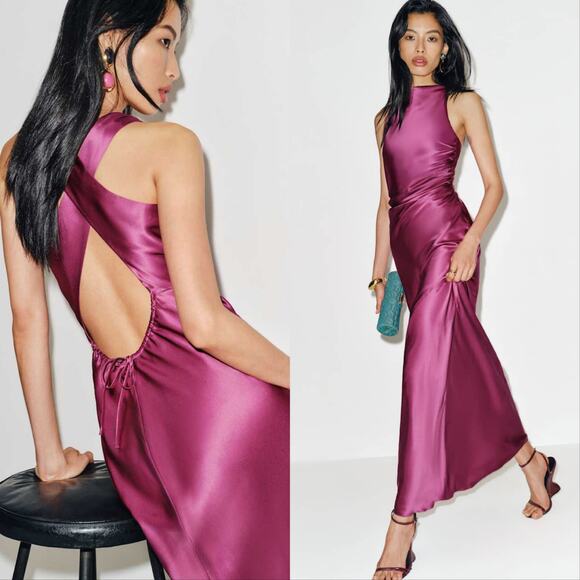 New Reformation Anaiis Silk Dress - Picture 1 of 5